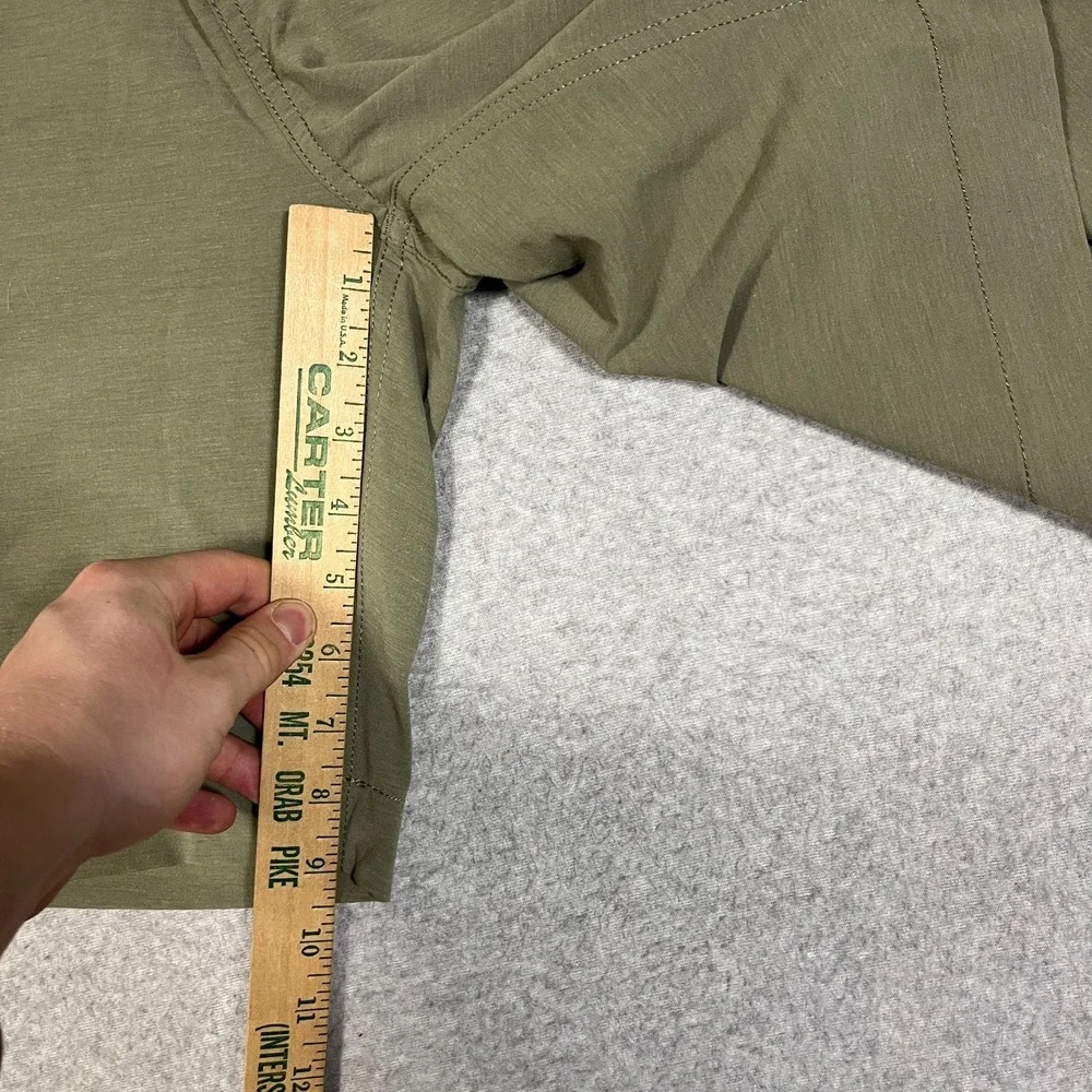 Faherty Shorts Mens 42 Green Chino All Day Flat Front Casual Performance Stretch